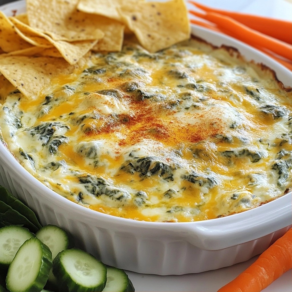 Smoky Gouda and Spinach Cheese Dip Flavorful Delight