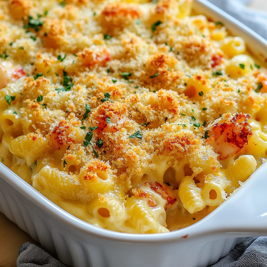 Baked Lobster Mac and Cheese Rich and Creamy Delight