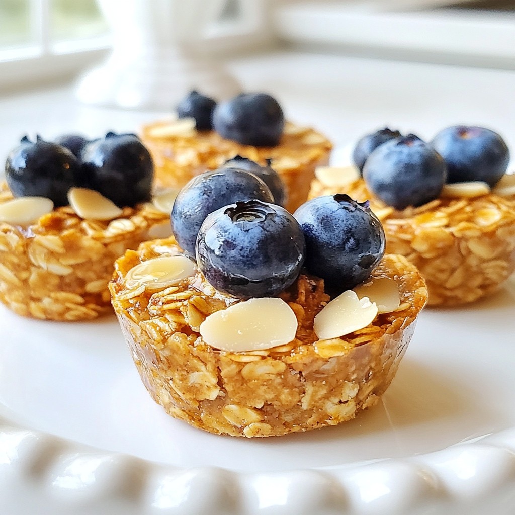 Blueberry Almond Baked Oatmeal Cups Tasty and Simple
