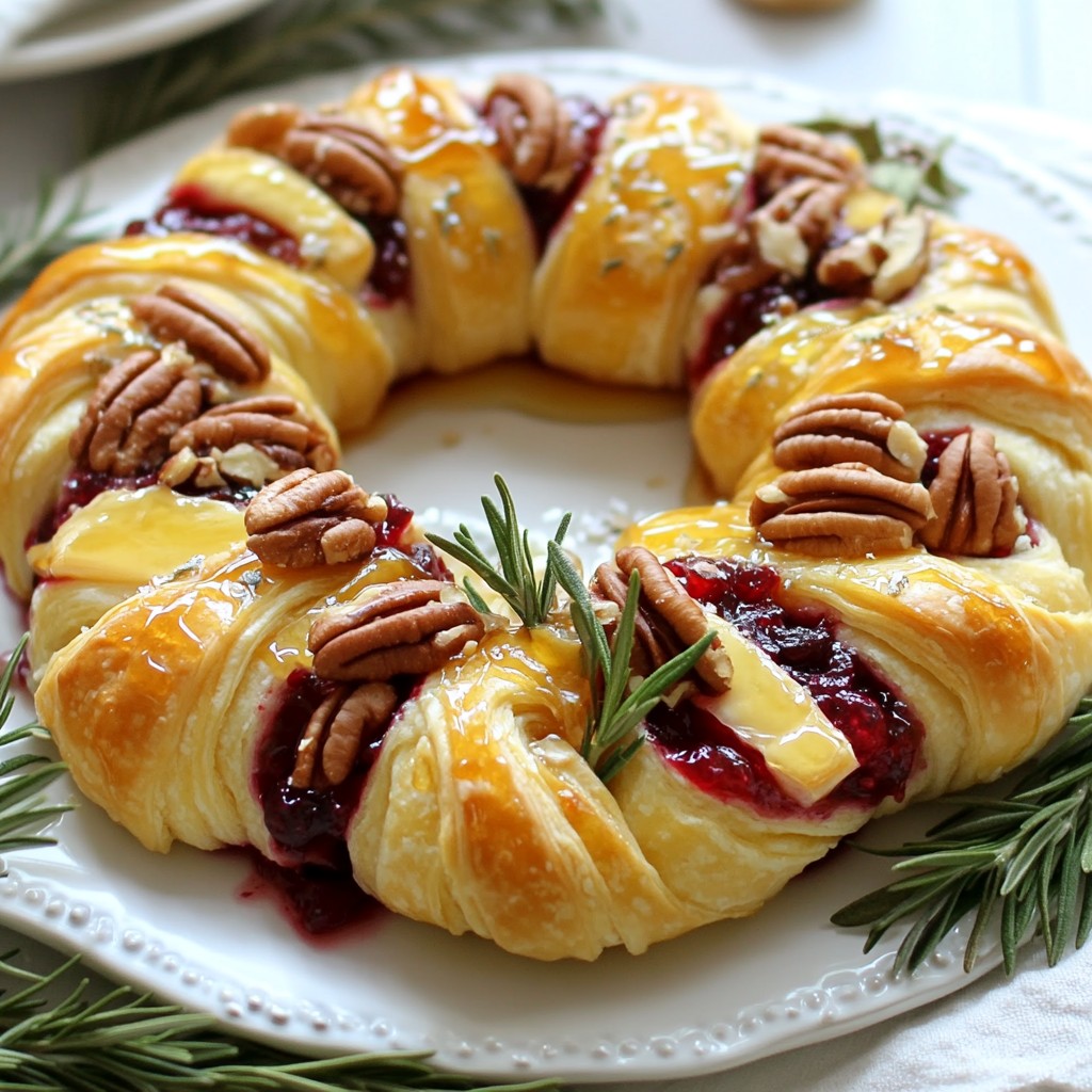 Cranberry Brie Crescent Wreath Festive and Delicious Dish