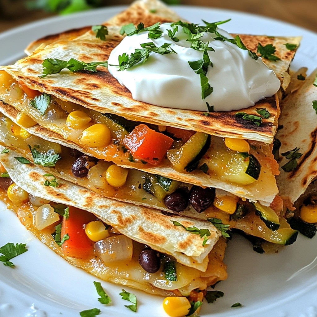 Loaded Veggie Quesadillas Flavorful and Easy Meal