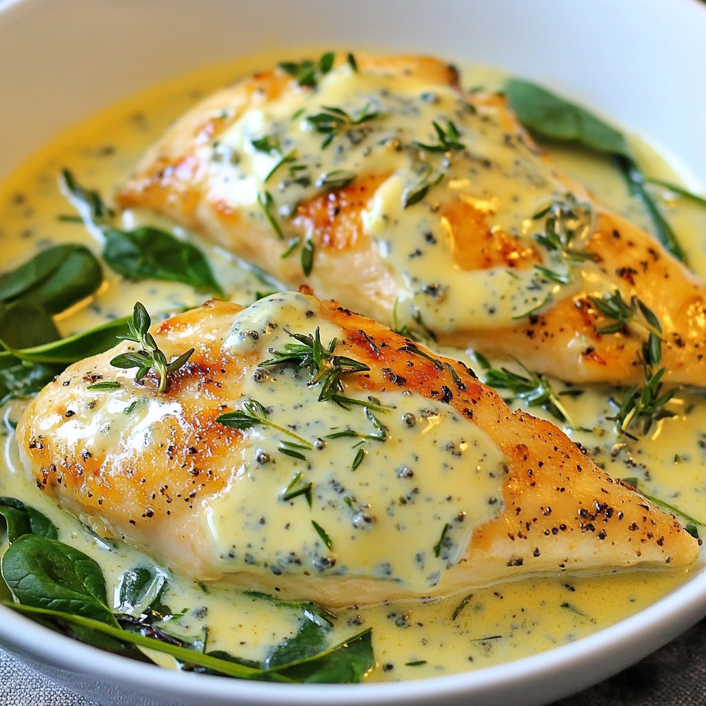 Creamy Blue Cheese Herb Chicken Skillet Delight