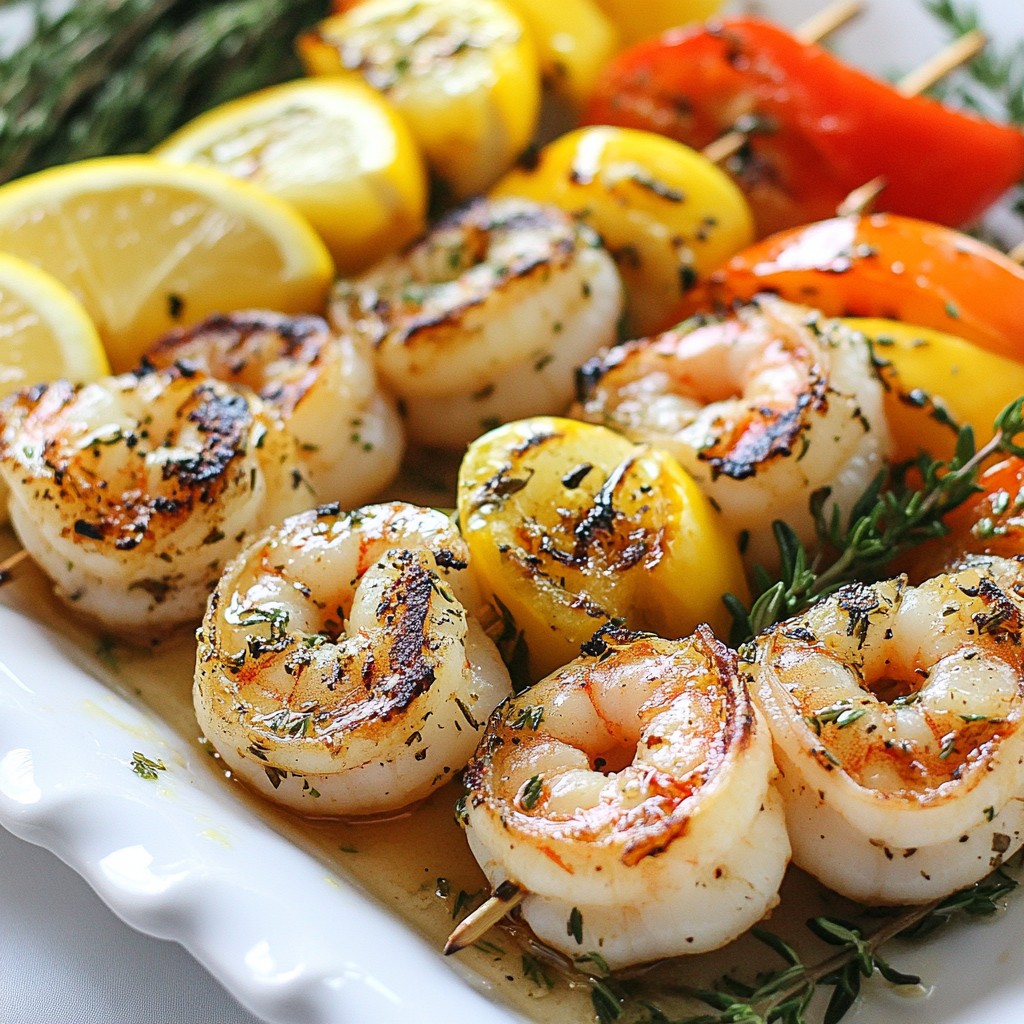 Citrus Herb Grilled Shrimp Skewers Flavorful Delight
