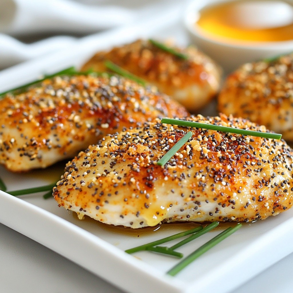 Baked Everything Bagel Chicken Flavorful and Simple Dish