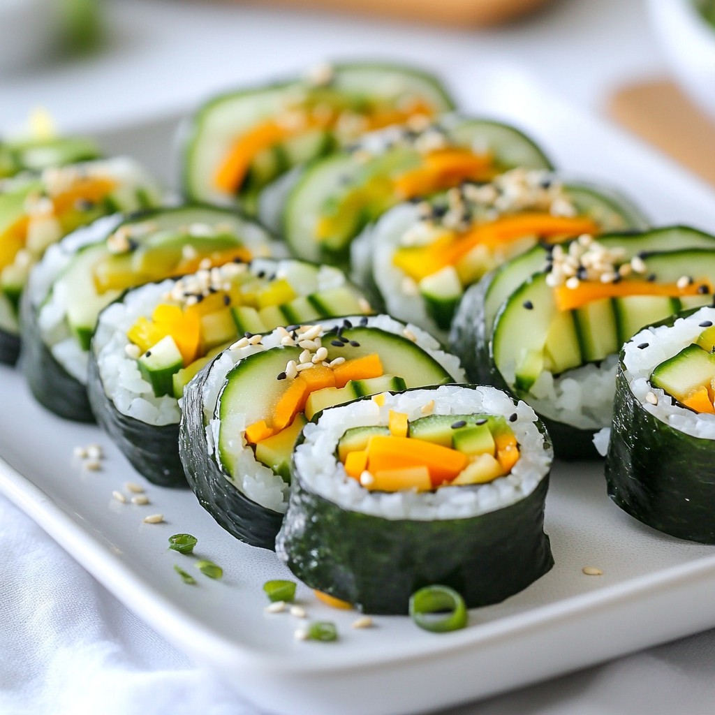 Cucumber Sushi Rolls Fresh and Flavorful Recipe