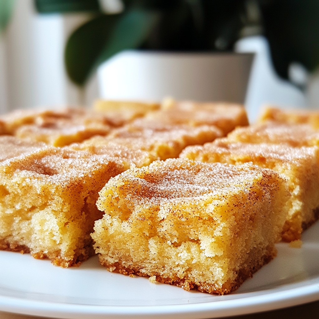 Brown Butter Snickerdoodle Blondies Delightful Treat