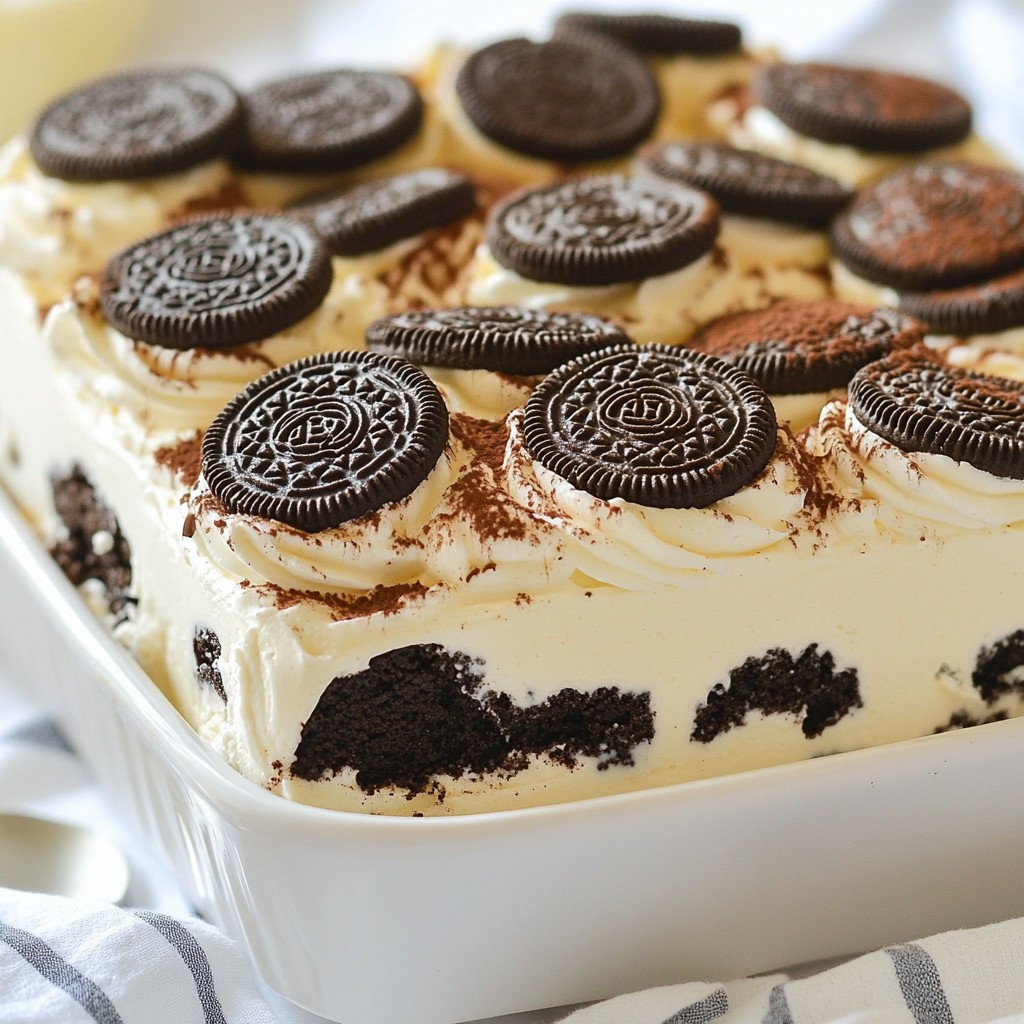 Oreo Icebox Cake Delicious No-Bake Dessert Recipe