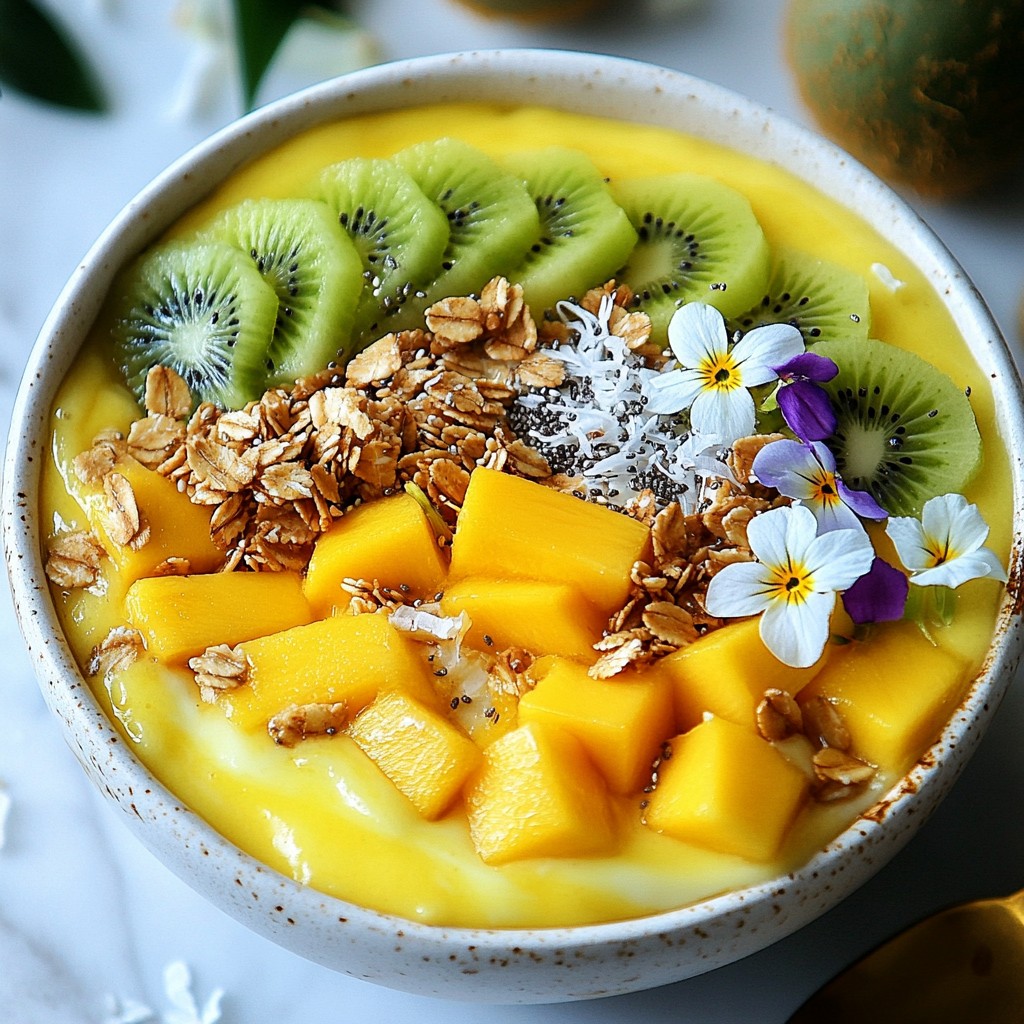 Tropical Pineapple Smoothie Bowl Fresh and Fruity Treat