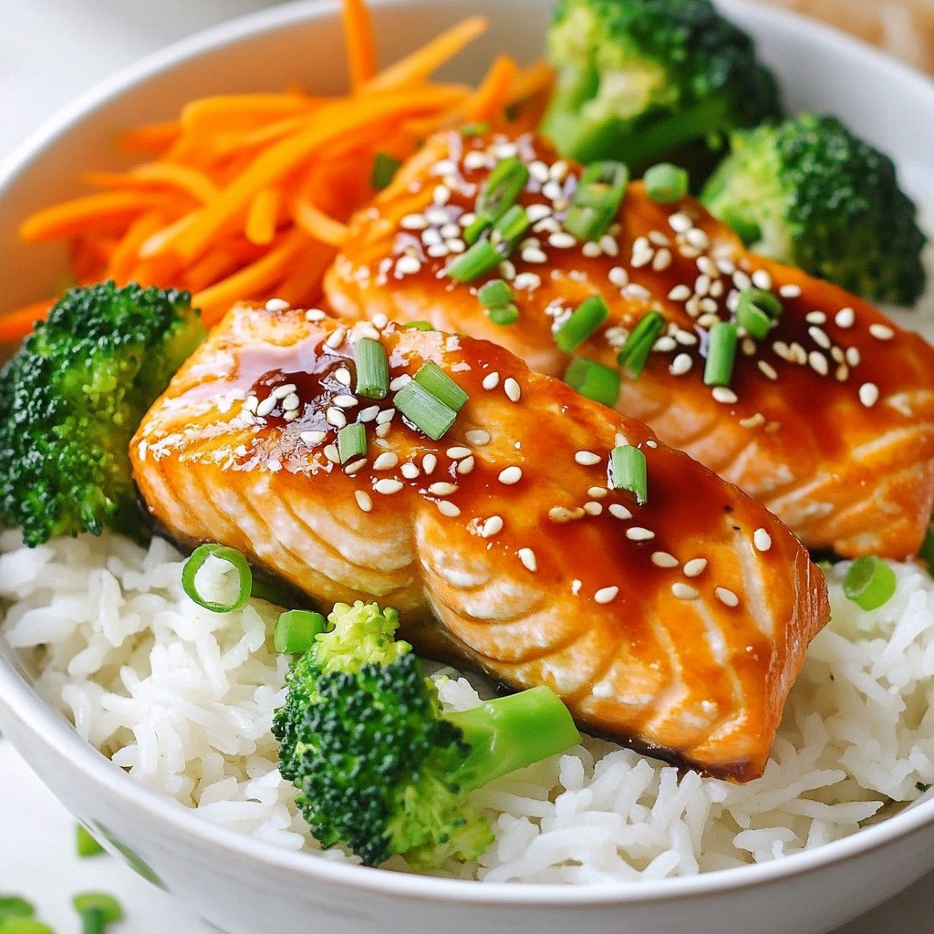 Teriyaki Salmon Rice Bowls Flavorful and Easy Meal