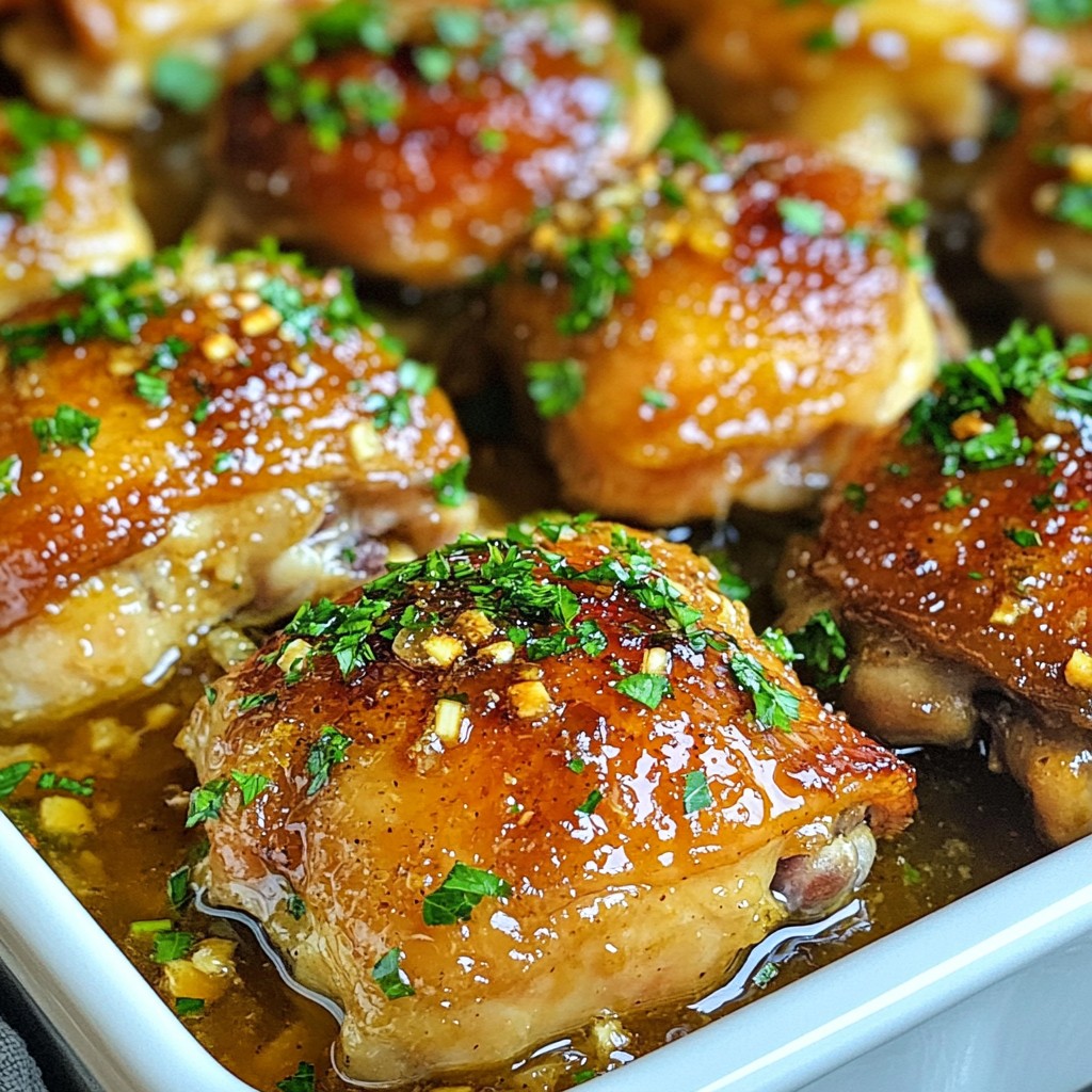 Brown Sugar Garlic Chicken Thighs Flavorful Delight