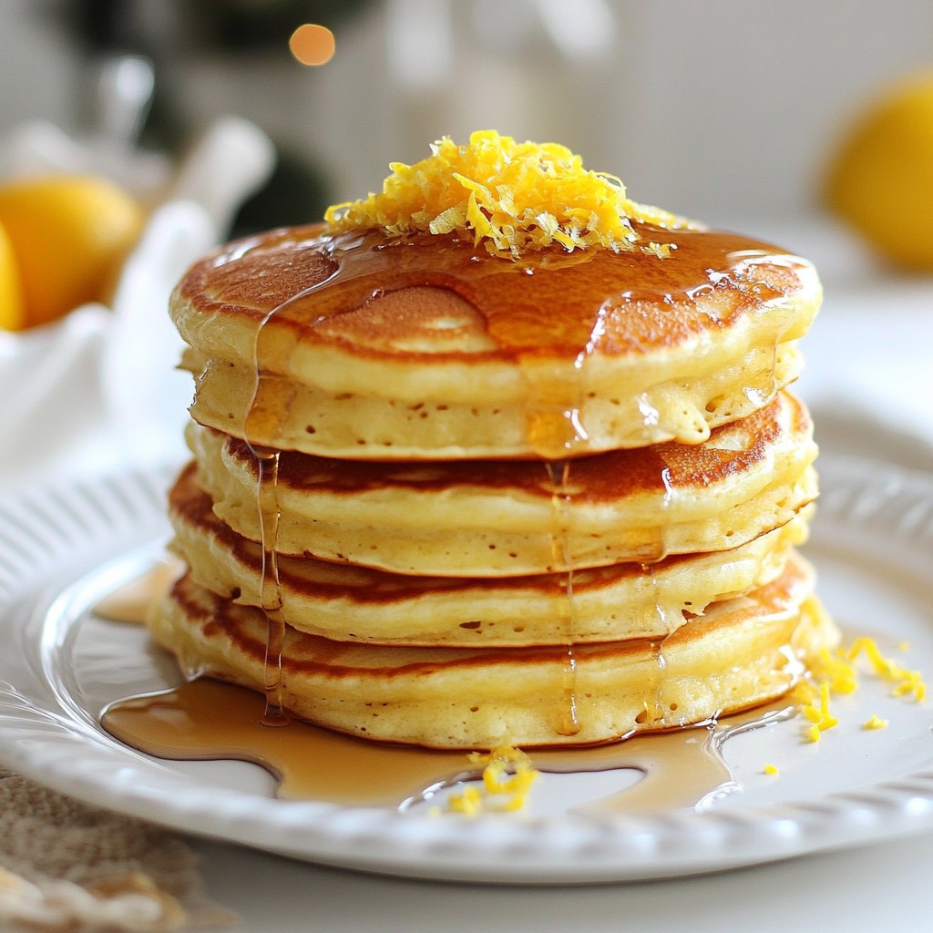 Lemon Ricotta Pancakes Fluffy and Flavorful Delight