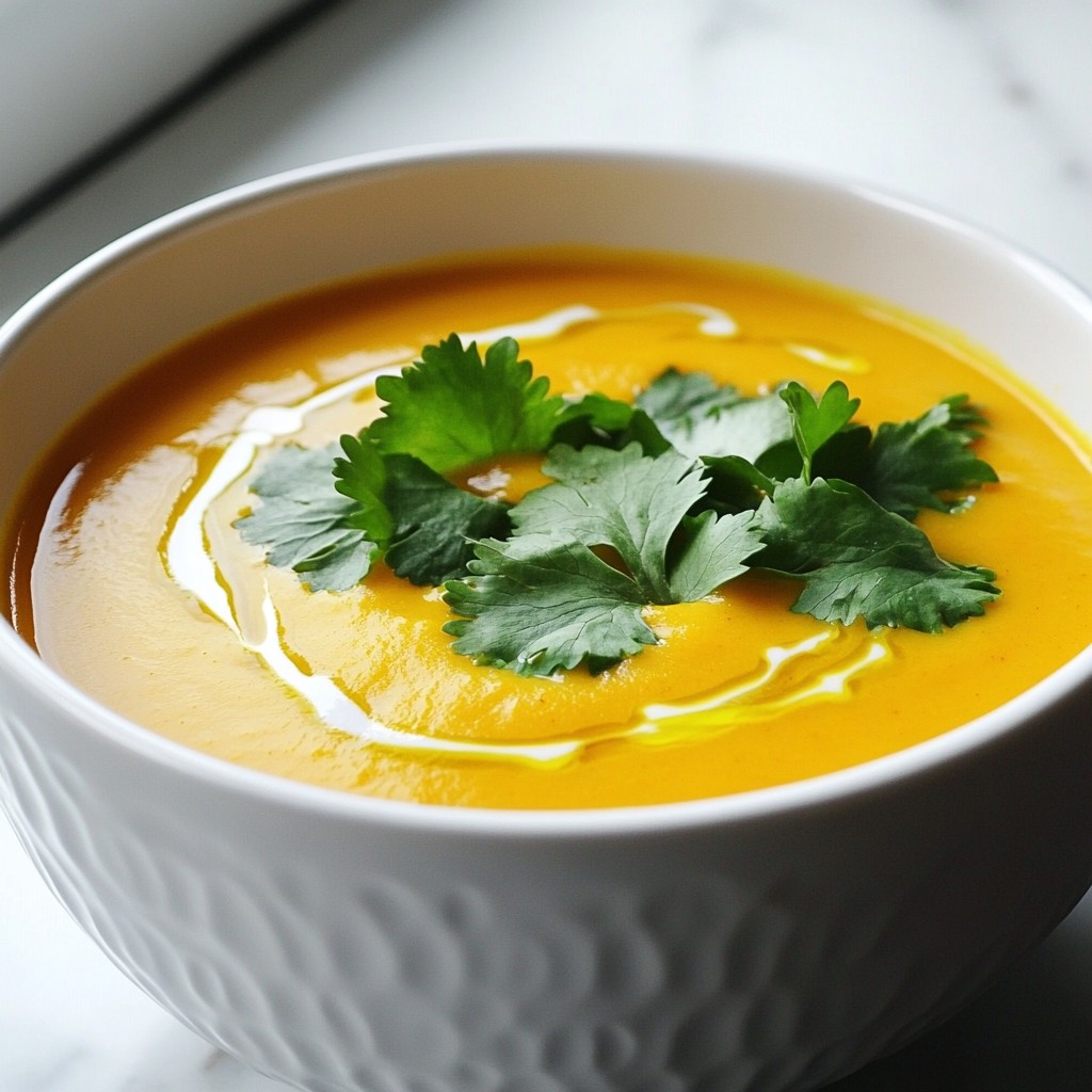 Turmeric Ginger Carrot Soup Nourishing and Hearty Dish
