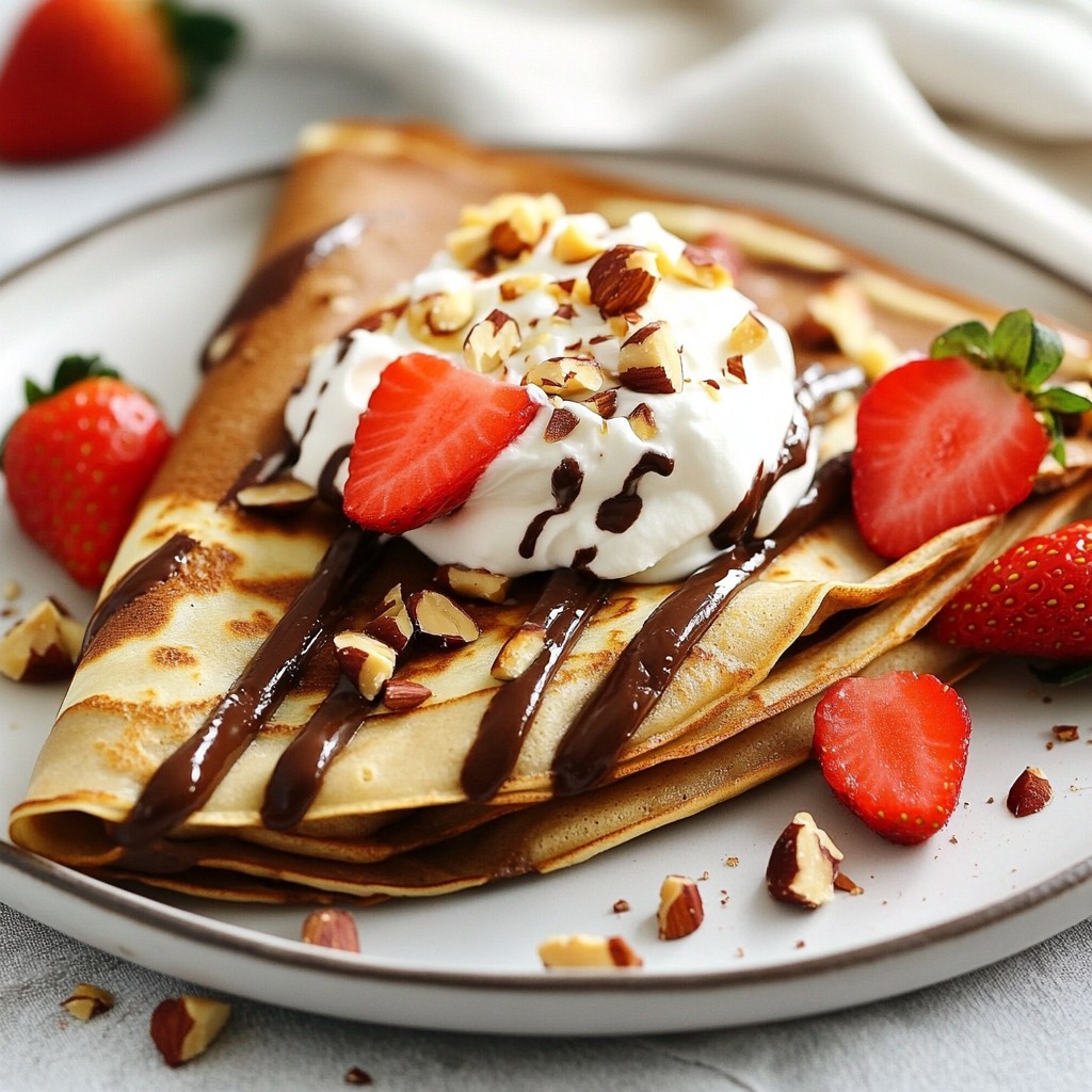 Chocolate Hazelnut Crepes Simple and Delectable Treat