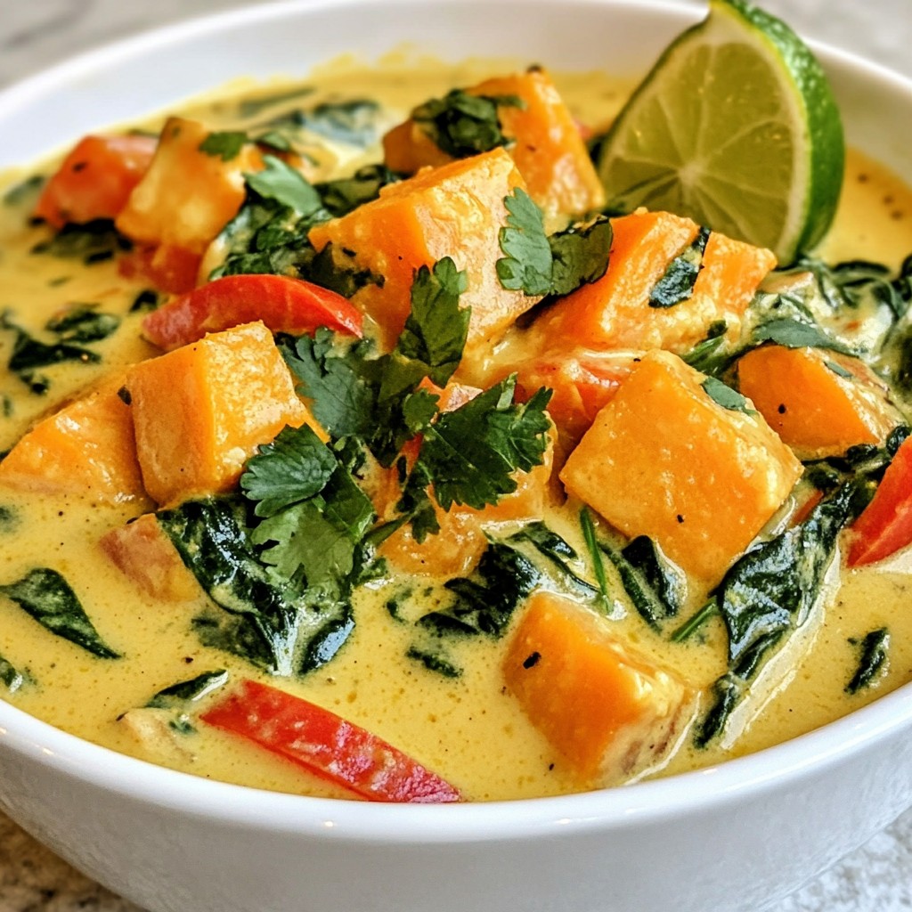 Thai Peanut Sweet Potato Curry Simple and Tasty Meal