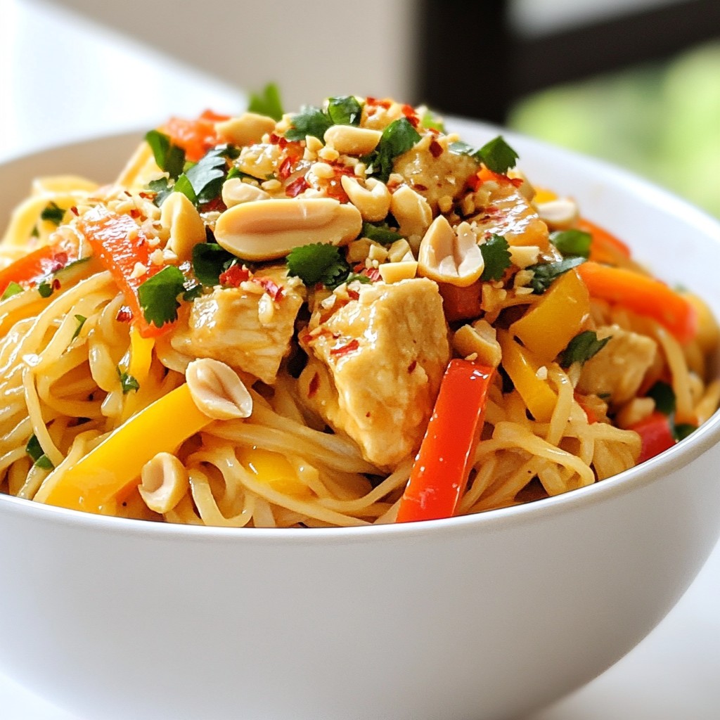 Spicy Thai Peanut Noodles Flavorful and Quick Meal