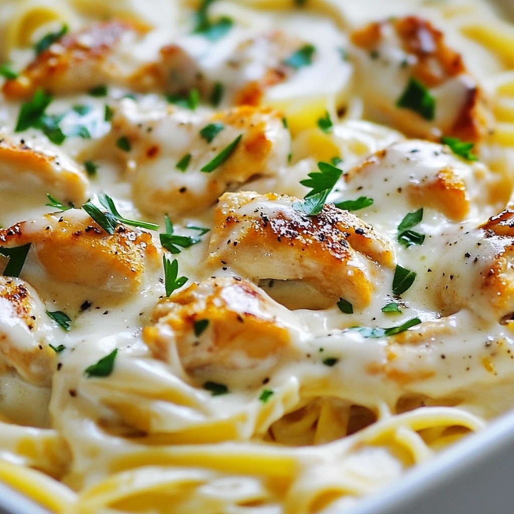 Rich and Cheesy Chicken Alfredo Pasta Recipe Delight