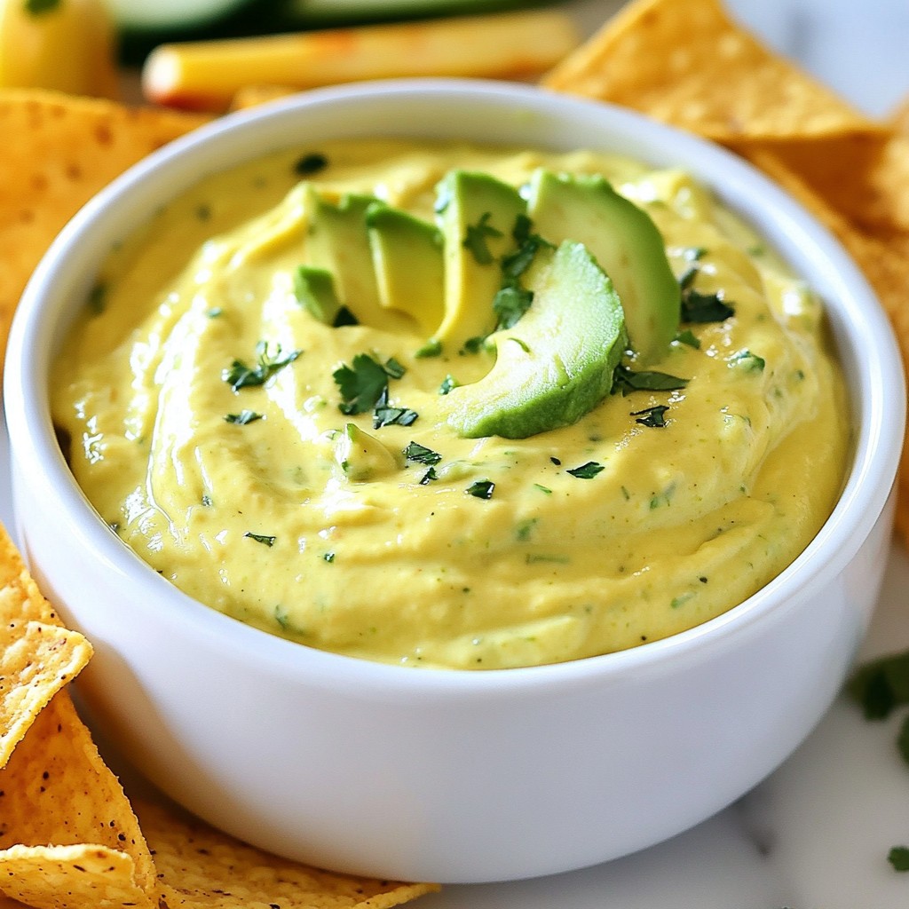 Creamy Cheesy Avocado Lime Dip Simple and Tasty