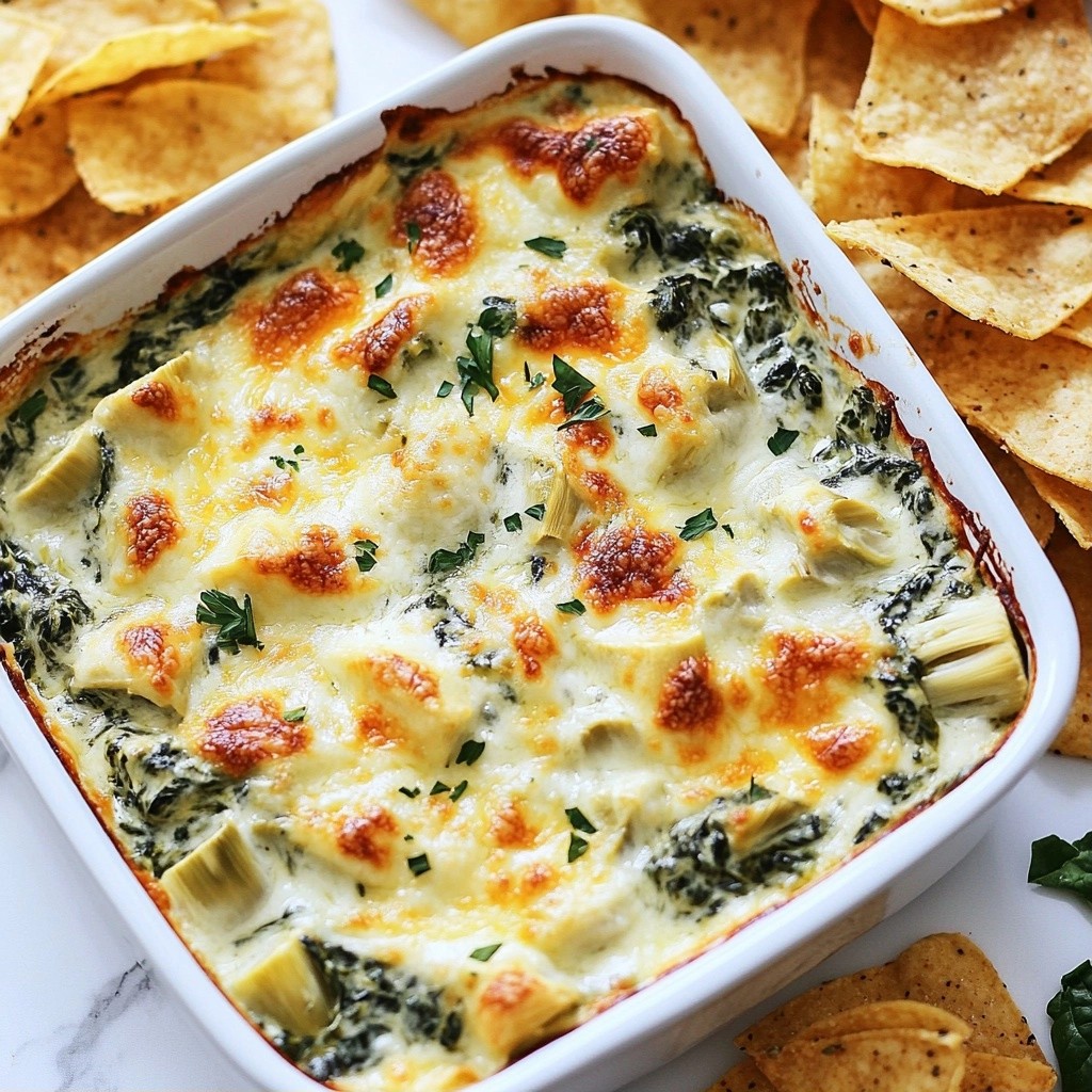 Creamy Cheesy Spinach Artichoke Cheese Dip Delight