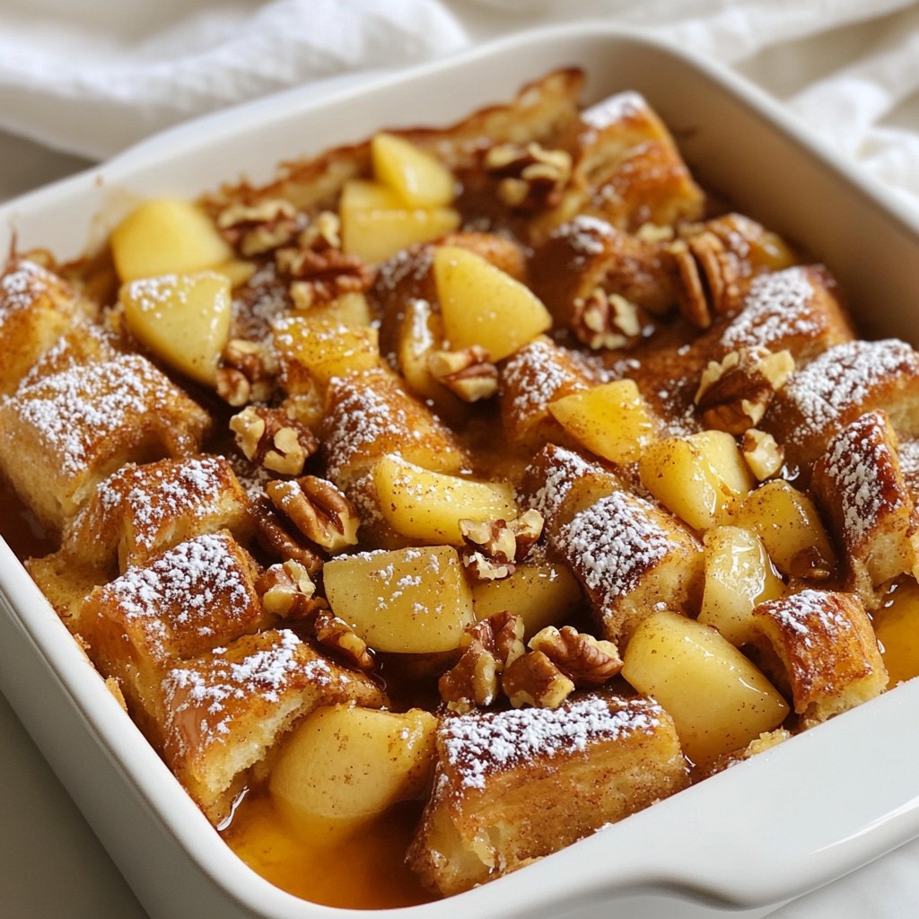 Apple Cinnamon French Toast Bake Irresistible Delight