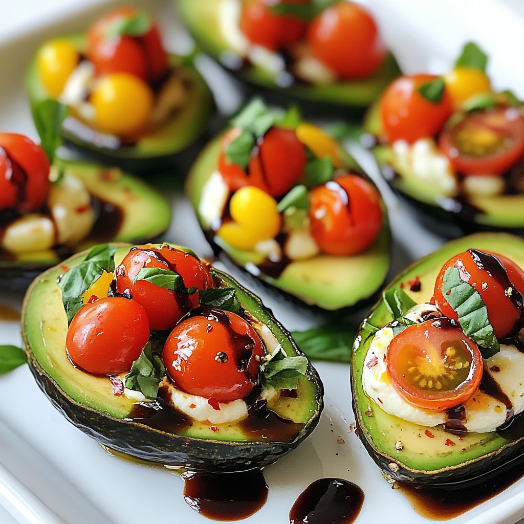 Caprese Stuffed Avocados Flavorful and Quick Meal