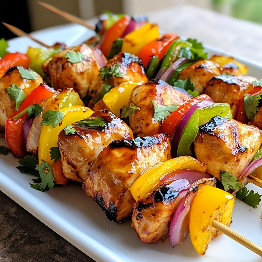 Savory Sweet Chili Chicken Skewers Easy Recipe