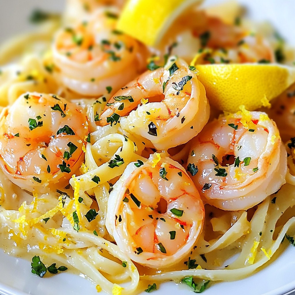 Lemon Garlic Butter Shrimp Scampi Easy Dinner Recipe