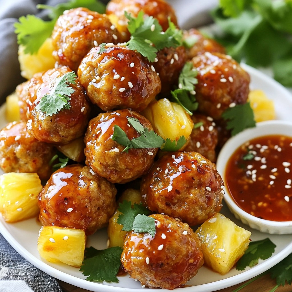 Sweet Chili Pineapple Meatballs Flavorful Easy Dish