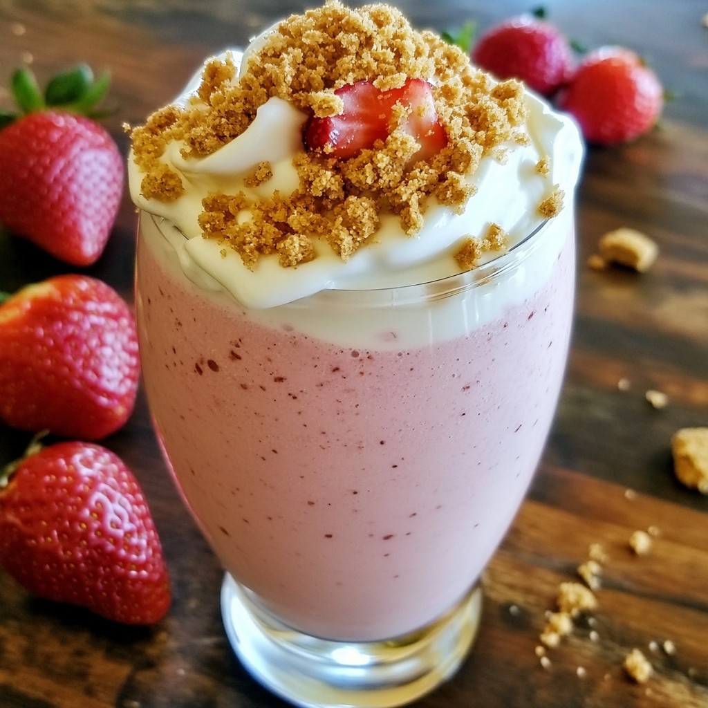 Strawberry Cheesecake Smoothie Tasty and Creamy Treat