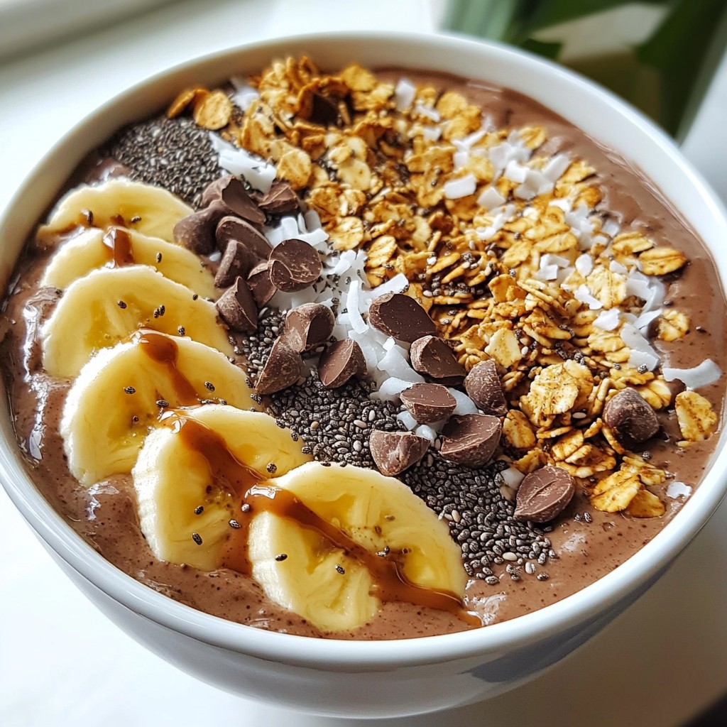 Chocolate Peanut Butter Smoothie Bowl Easy and Delicious