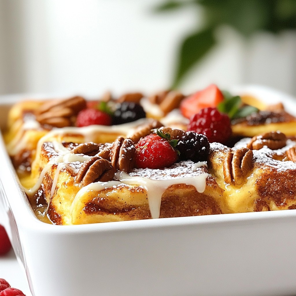 Cinnamon Roll French Toast Casserole Delightful Recipe