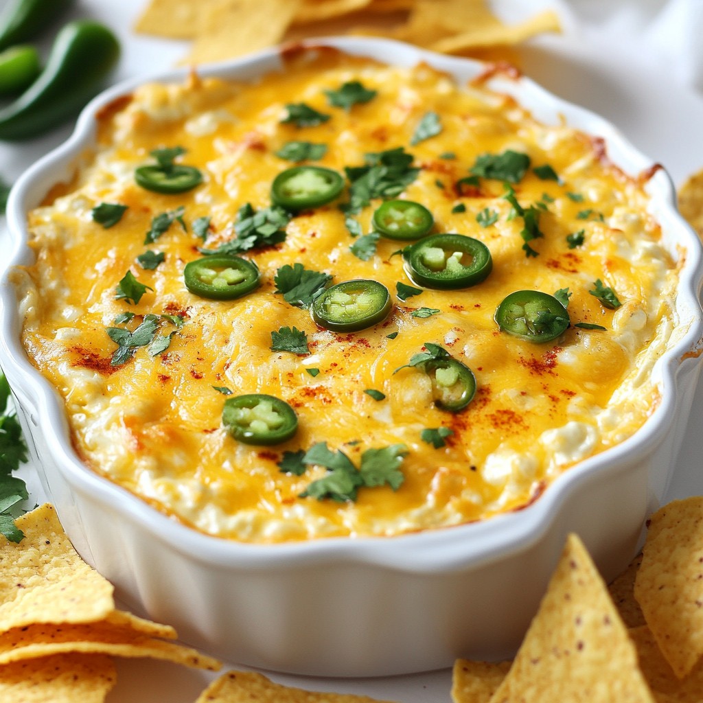 Savory Cheddar Jalapeno Cheese Dip Easy Appetizer Recipe