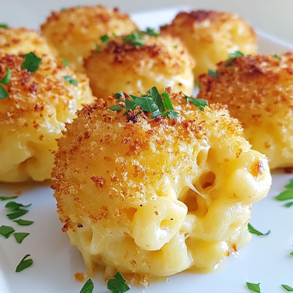Baked Truffle Mac and Cheese Bombs Irresistible Treat