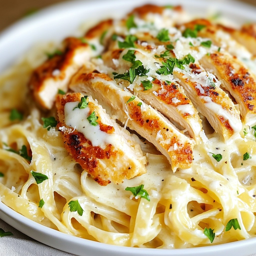 Rich and Cheesy Chicken Alfredo Pasta Delight Recipe