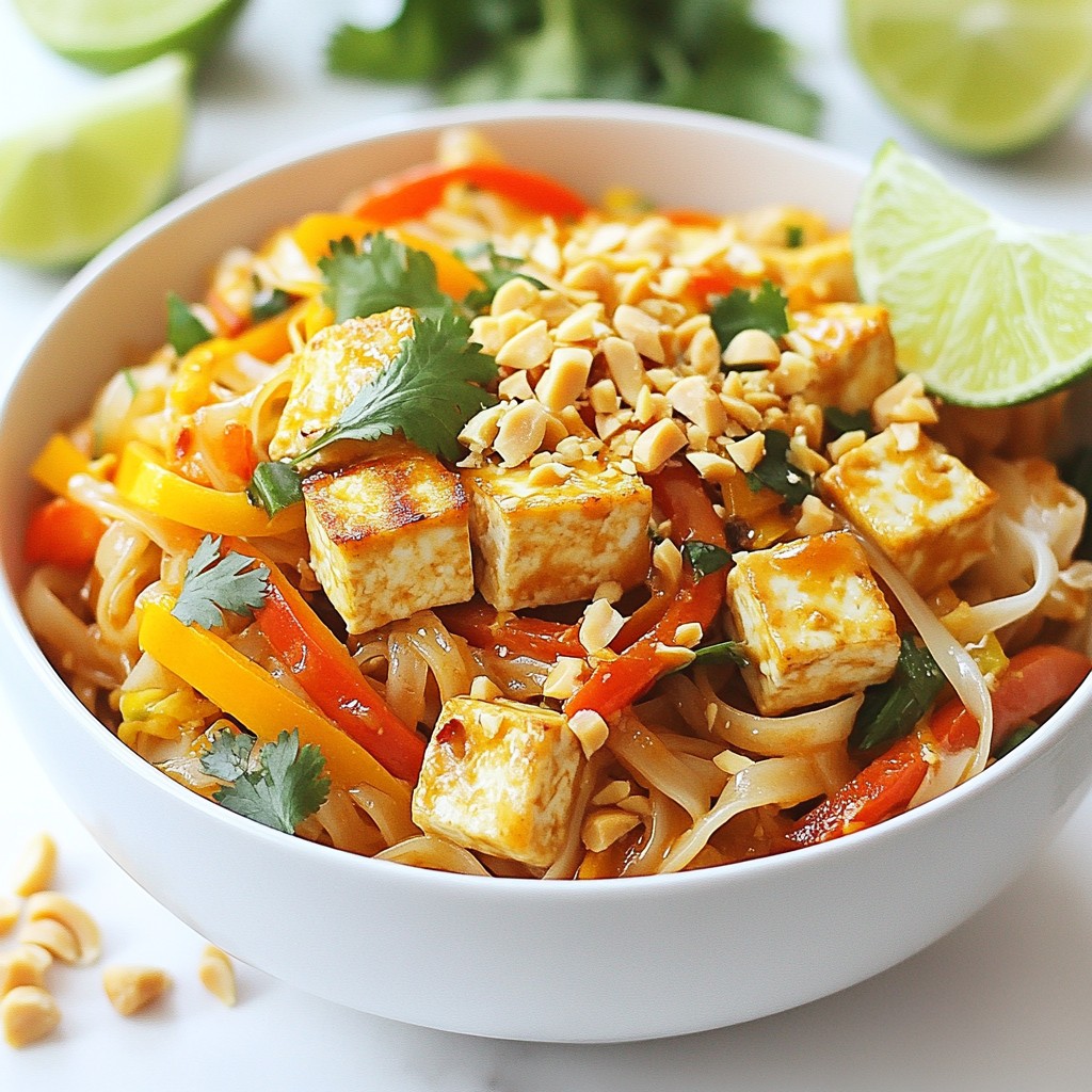 Vegan Pad Thai Savory and Flavorful Stir-Fry Delight