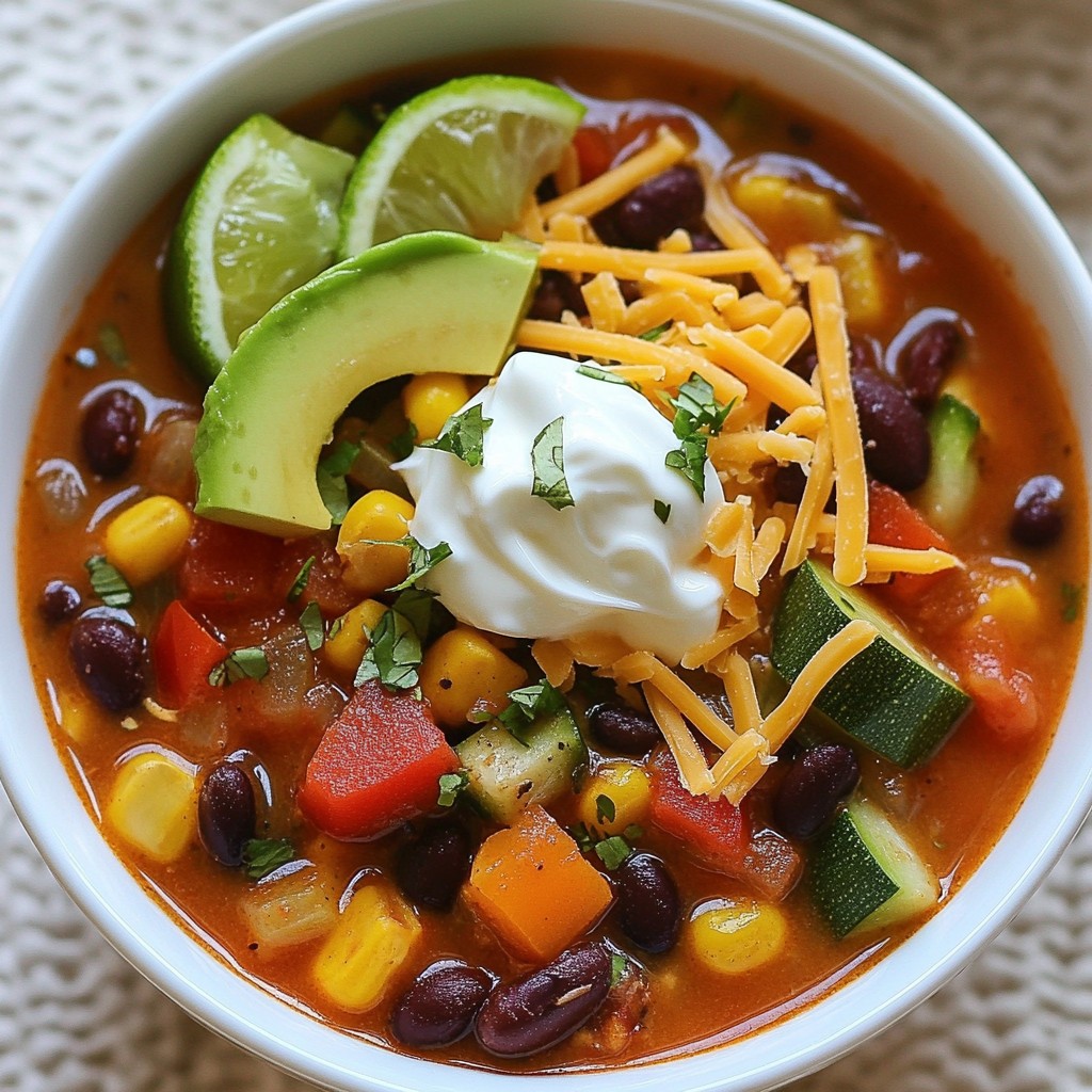 Vegetarian Taco Soup Flavorful and Hearty Dish