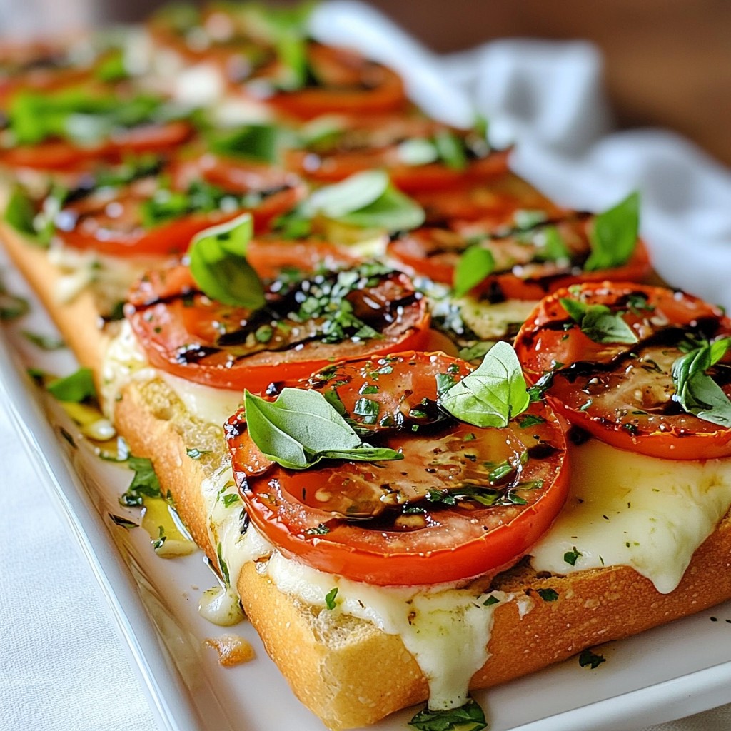Caprese Garlic Bread Flavorful and Cheesy Delight