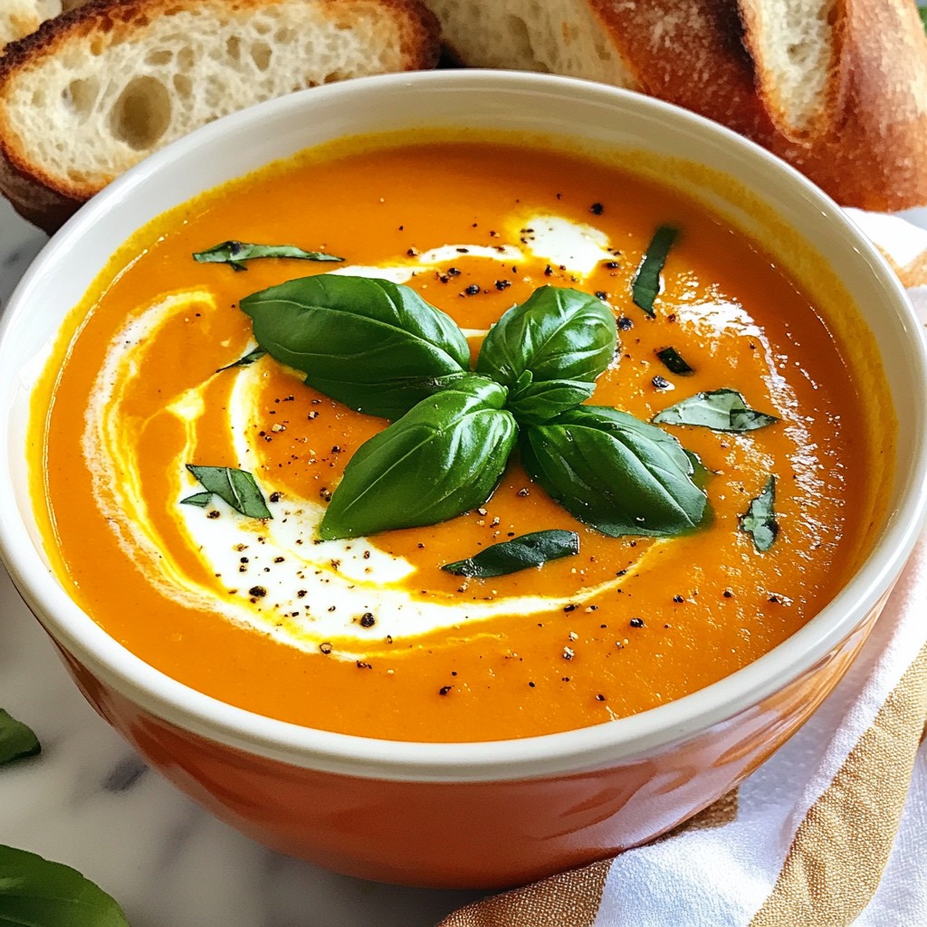 Roasted Red Pepper Gouda Soup Creamy Flavor Delight