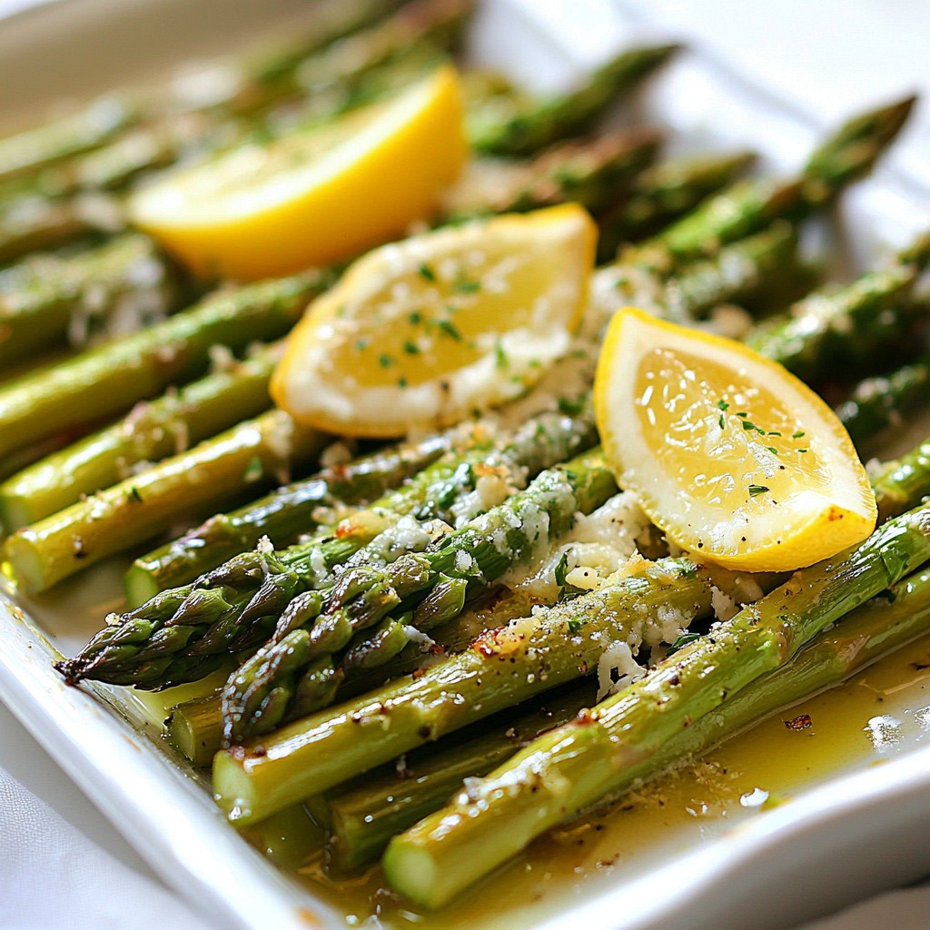 Lemon Garlic Roasted Asparagus Fresh and Flavorful Dish