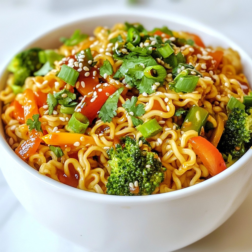 Spicy Ramen Noodle Stir Fry Flavorful Quick Meal