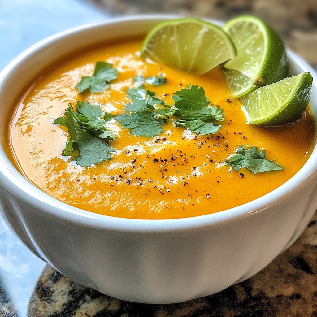 Spiced Carrot Ginger Soup Delightful and Simple Recipe