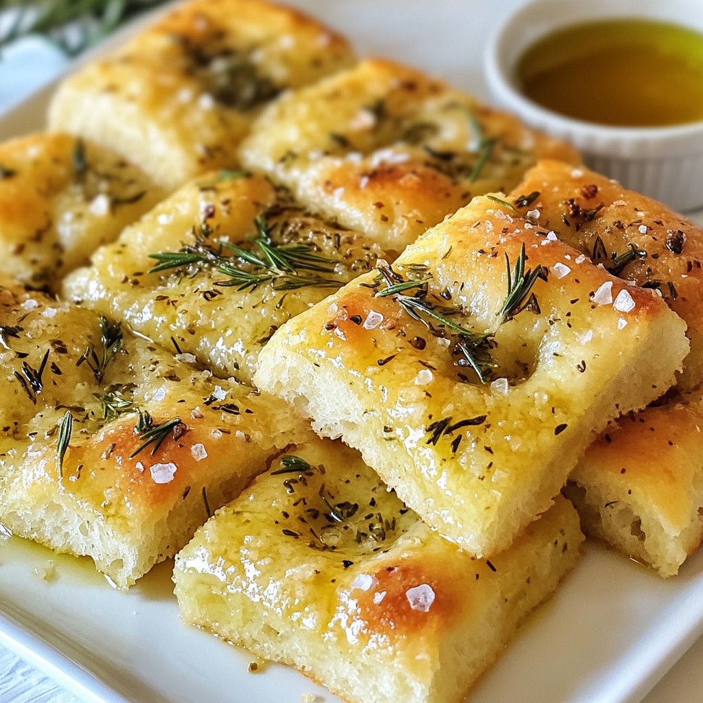 Garlic Rosemary Focaccia Bread Simple and Tasty Recipe
