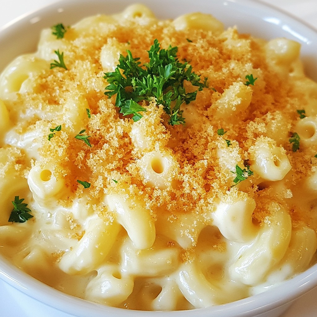 Gourmet White Cheddar Mac and Cheese Recipe Delight
