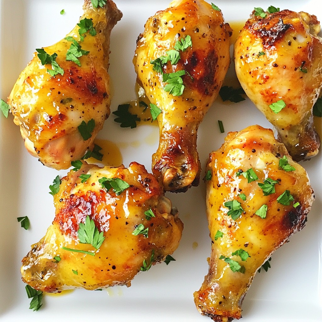 Baked Honey Mustard Chicken Drumsticks Delightful Recipe