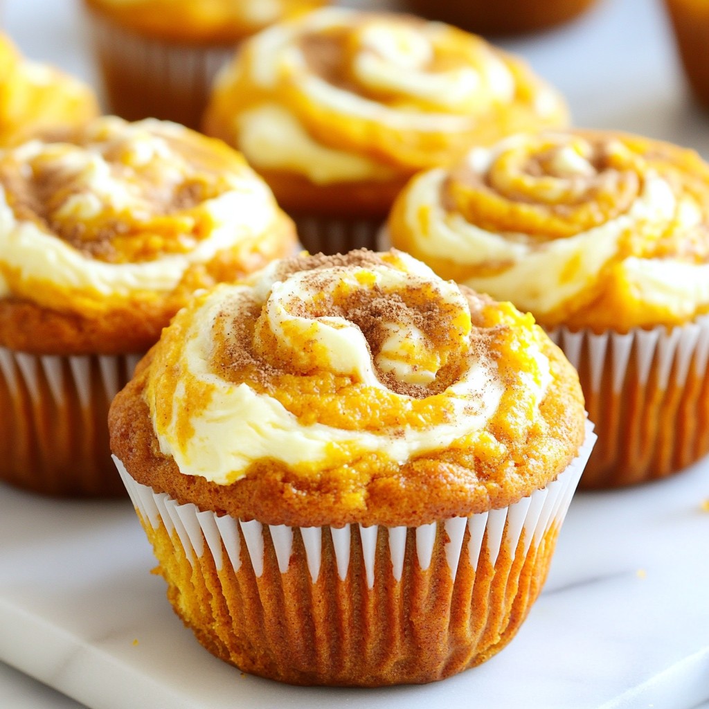 Pumpkin Cream Cheese Swirl Muffins Delightful Recipe
