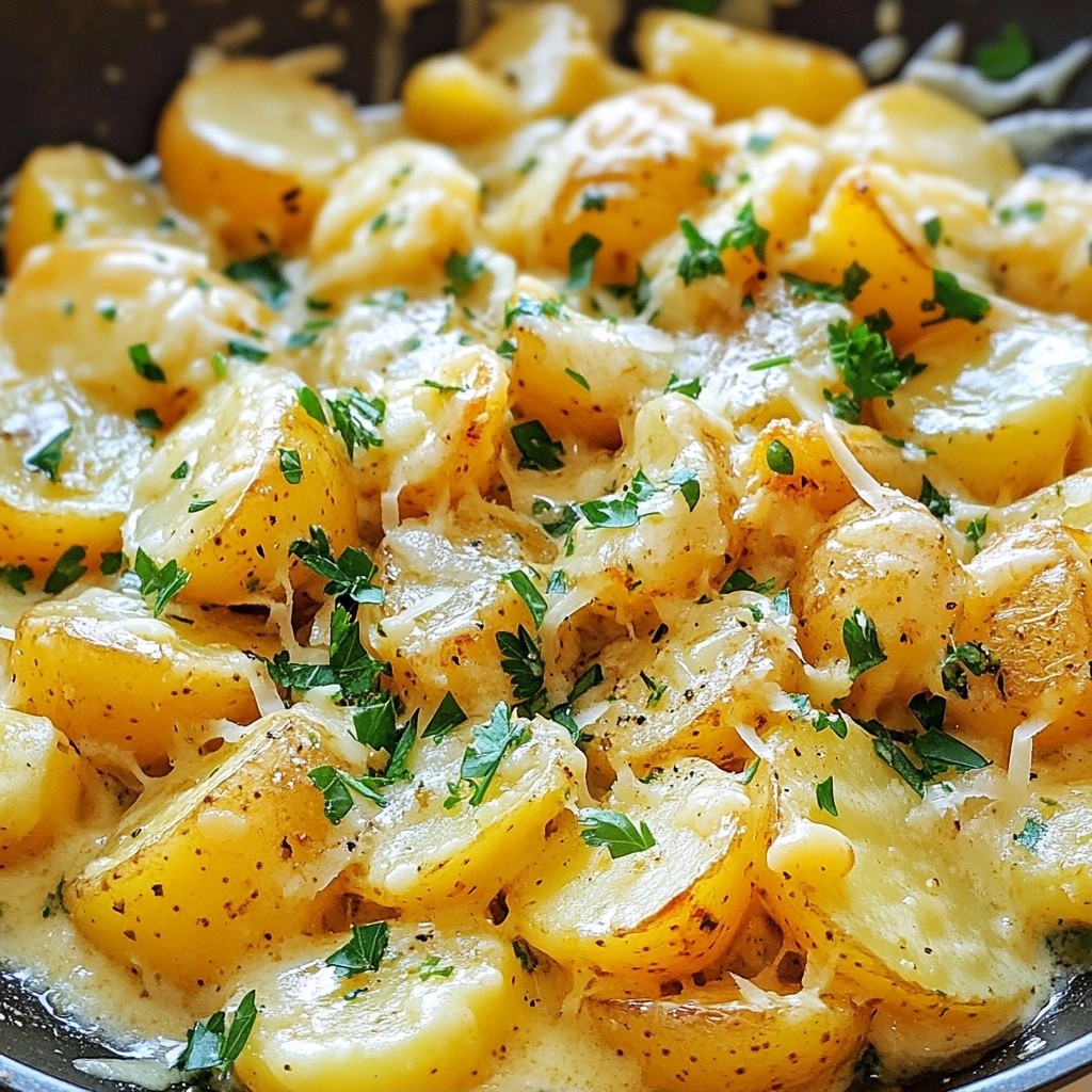 Creamy Cheese Herb Potato Skillet Simple and Tasty