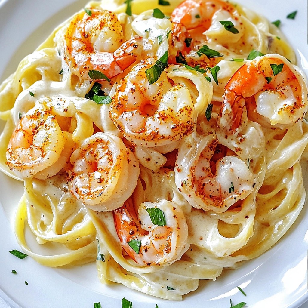 Cajun Shrimp Alfredo Pasta Flavorful and Creamy Dish