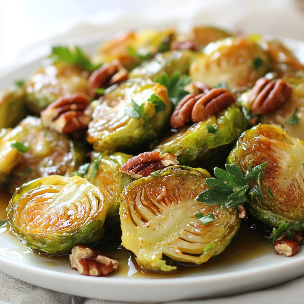 Maple Dijon Roasted Brussels Sprouts Flavorful Side Dish