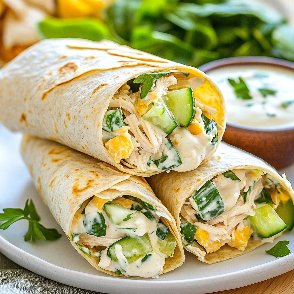 Green Goddess Chicken Salad Wraps Easy and Tasty Meal