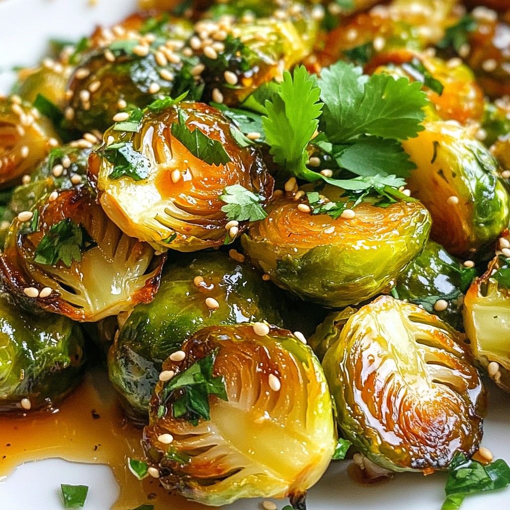 Honey Sriracha Brussels Sprouts Flavorful and Simple Treat