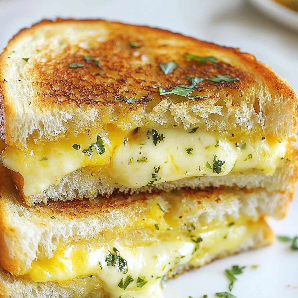 Gooey Grilled Cheese with Zesty Herb Spread Wow Factor
